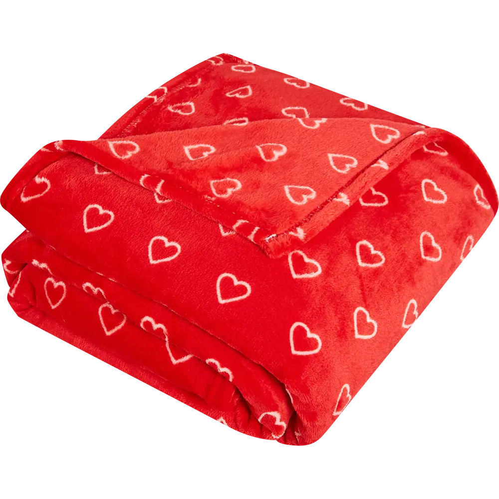 Плед Lamour 150x200 см фланель цвет красный Ardenza STLM-2160925