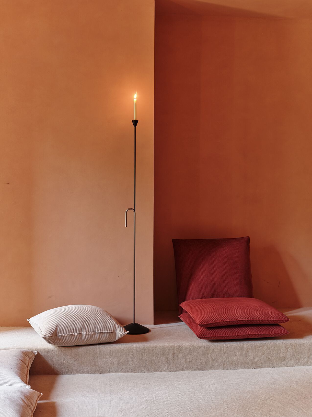 С порошковым покрытием стальной высокий напольный подсвечник BD Barcelona батон ARCH-00122052 - Вид №4