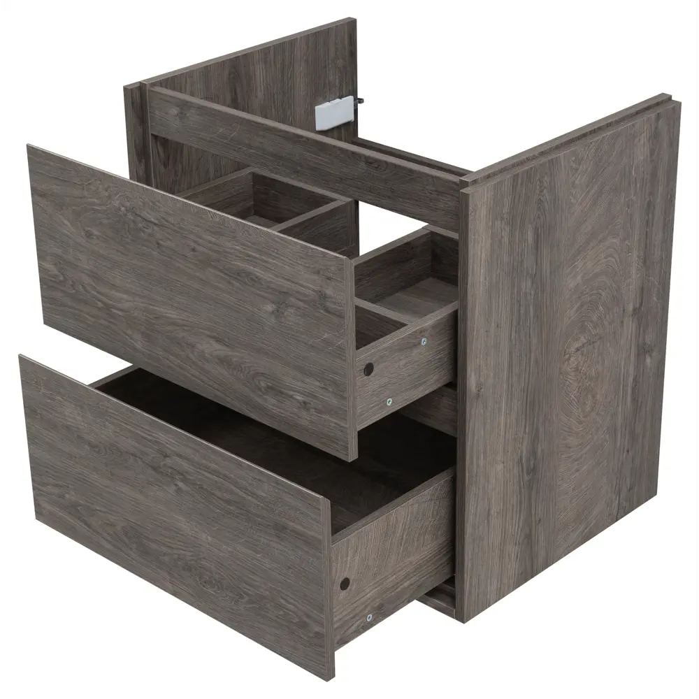 Тумба под раковину KONSENSA Мокка 2.0 подвесная 65 см цвет серый дуб STLM-2120893 - Вид №14