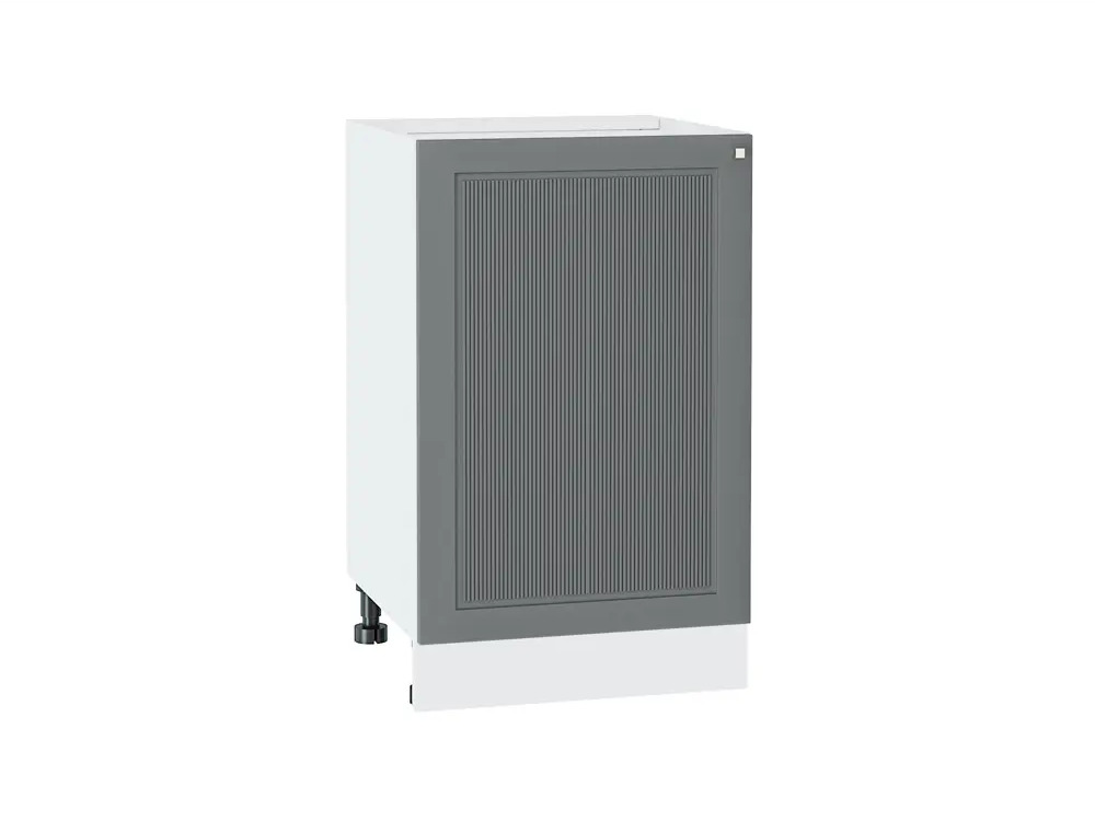 91395512 Напольный шкаф с 1-ой дверцей Сурская Мебель Моцарт 50x81.60x47.80 см МДФ цвет белый/монблан STLM-0873382