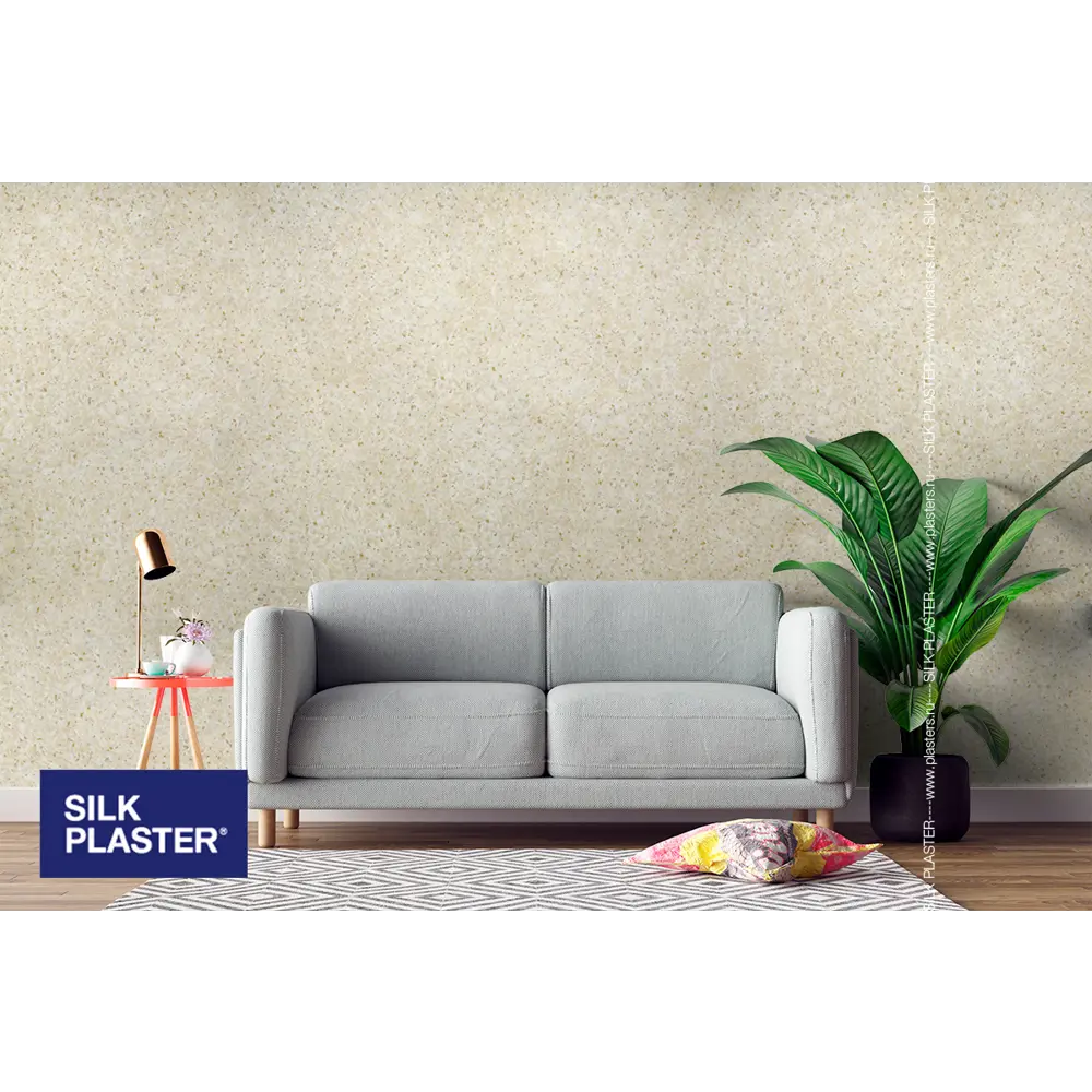 Жидкие обои Silk Plaster Absolute А403 1.1 кг цвет светло-бежевый 82736083 STLM-2173617  - Вид №4