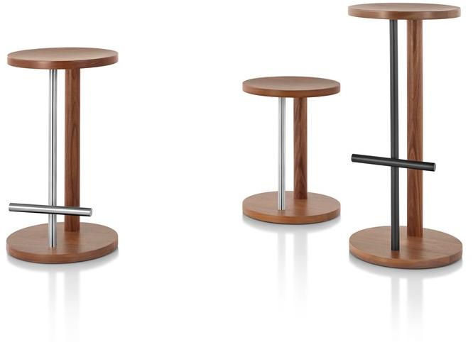 Herman Miller Высокий деревянный табурет с подставкой для ног Spot sun-id-1381436 - Вид №7