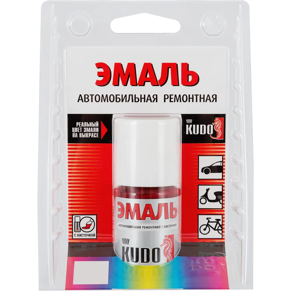 Эмаль автомобильная Kudo с кисточкой цвет вишня 15Мл STLM-2185288 - Вид №2