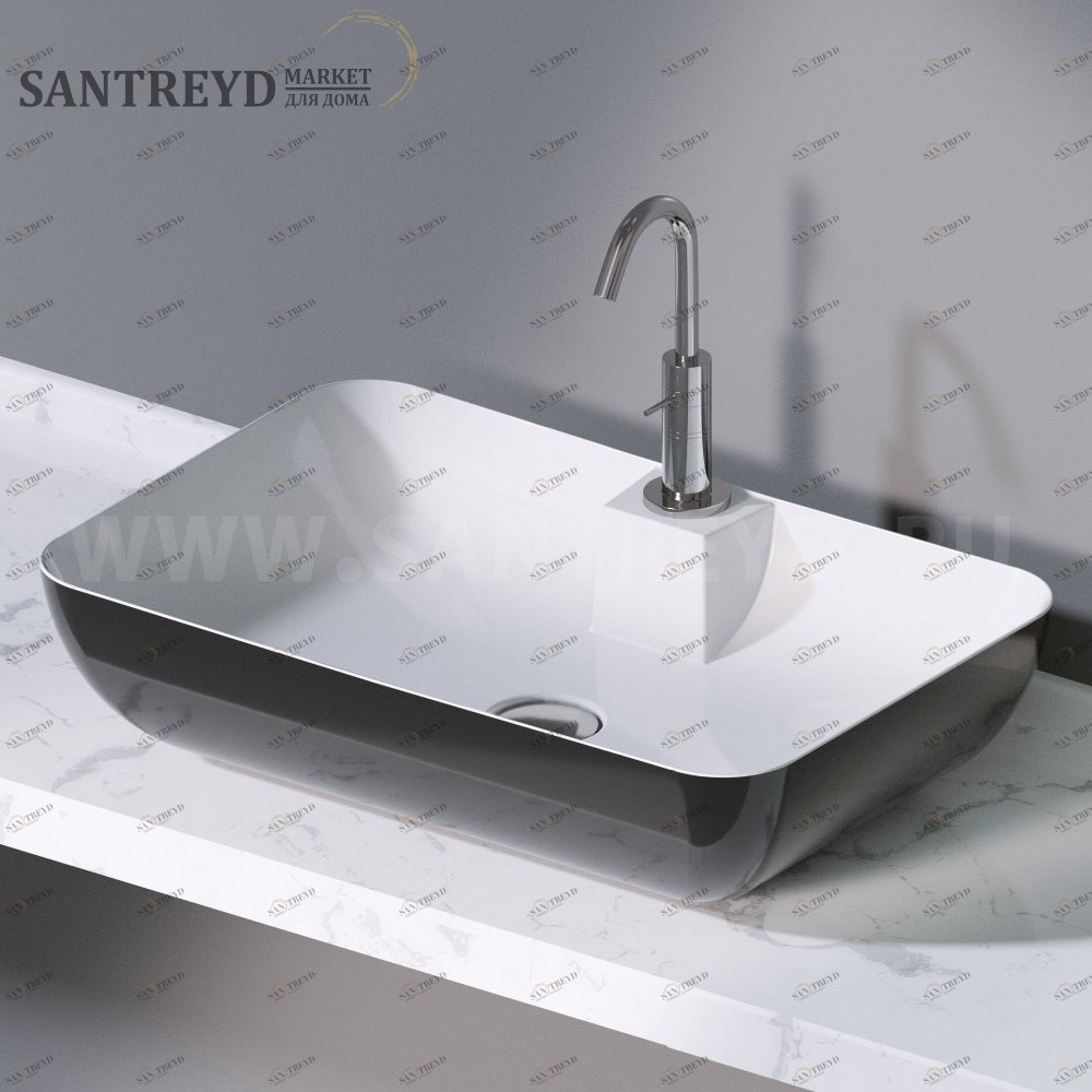 L607204 Накладная раковина на столешницу  прямоугольная A. e T. Italia ELITE AeT ITALIA