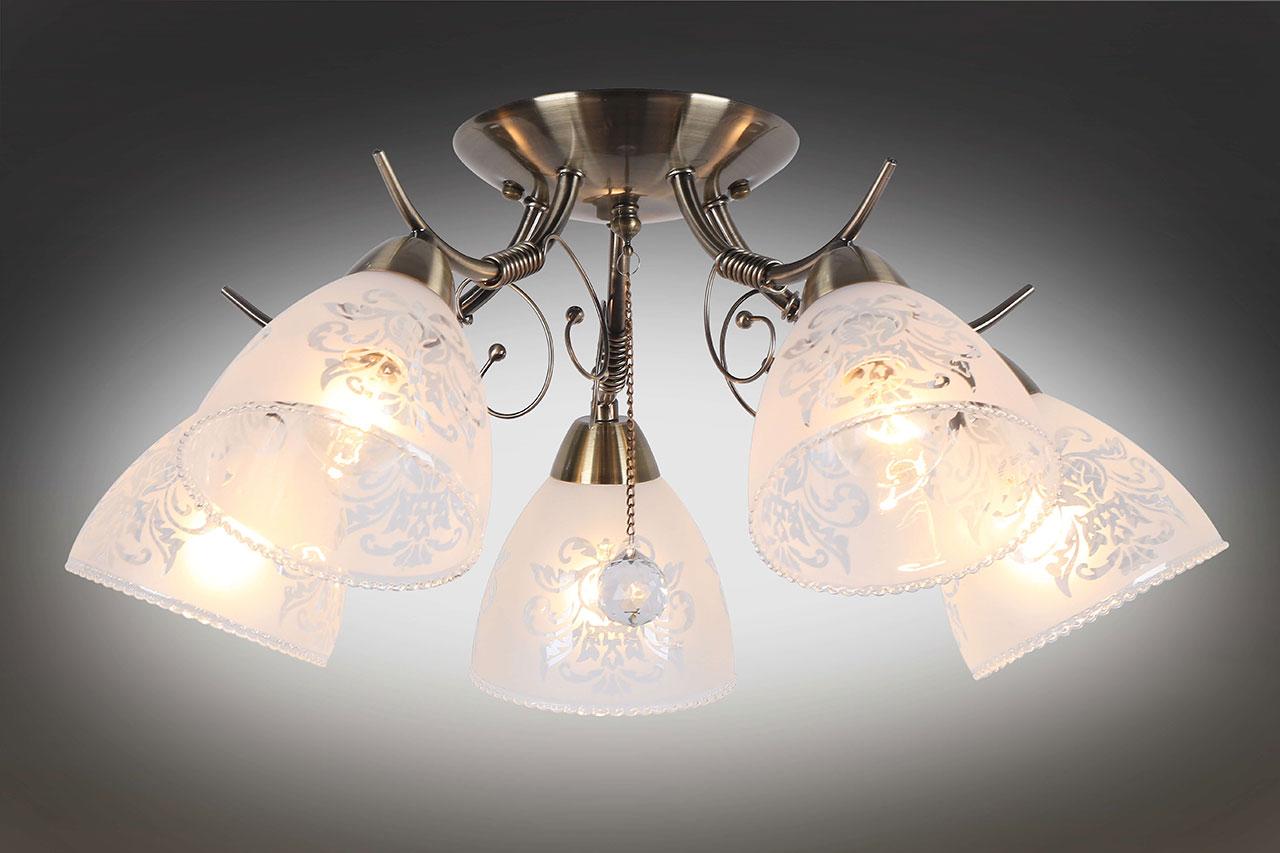 Потолочная люстра Omnilux Casagliana OML-53807-05 OMNILUX CASAGLIANA 184120 Белый  - Вид №1
