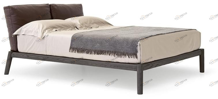 PIANCA Двуспальная кровать из ясеня с мягким изголовьем sun-id-1358730