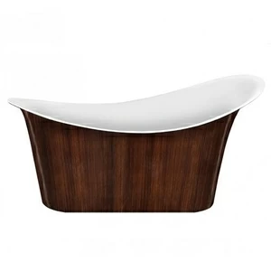 Ванна акриловая отдельностоящая Brown Wood Lagard TIFFANY
