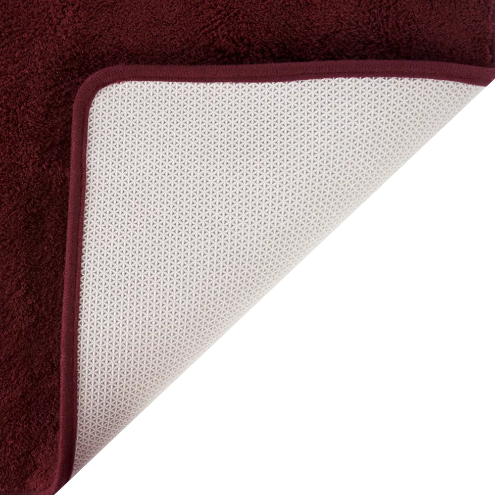 Набор ковриков для ванной комнаты Jersey 45x70/45x45 см цвет бордовый Santreyd PRM-1119 STLM-2013886 - Вид №2