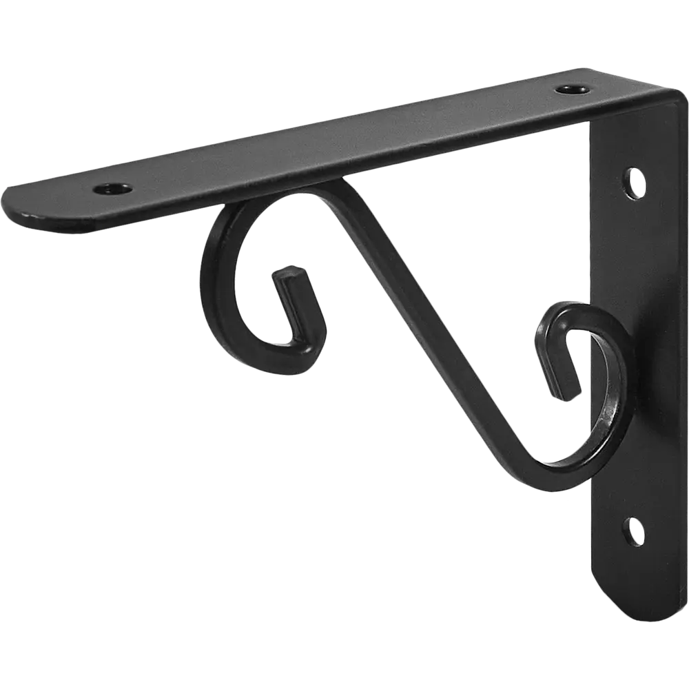 Декоративный кронштейн Volute 11x14 см нагрузка до 25 кг цвет черный Santreyd STLM-2011576 - Вид №1