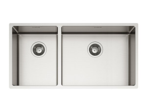 Раковина из нержавеющей стали с одной и половиной ванны