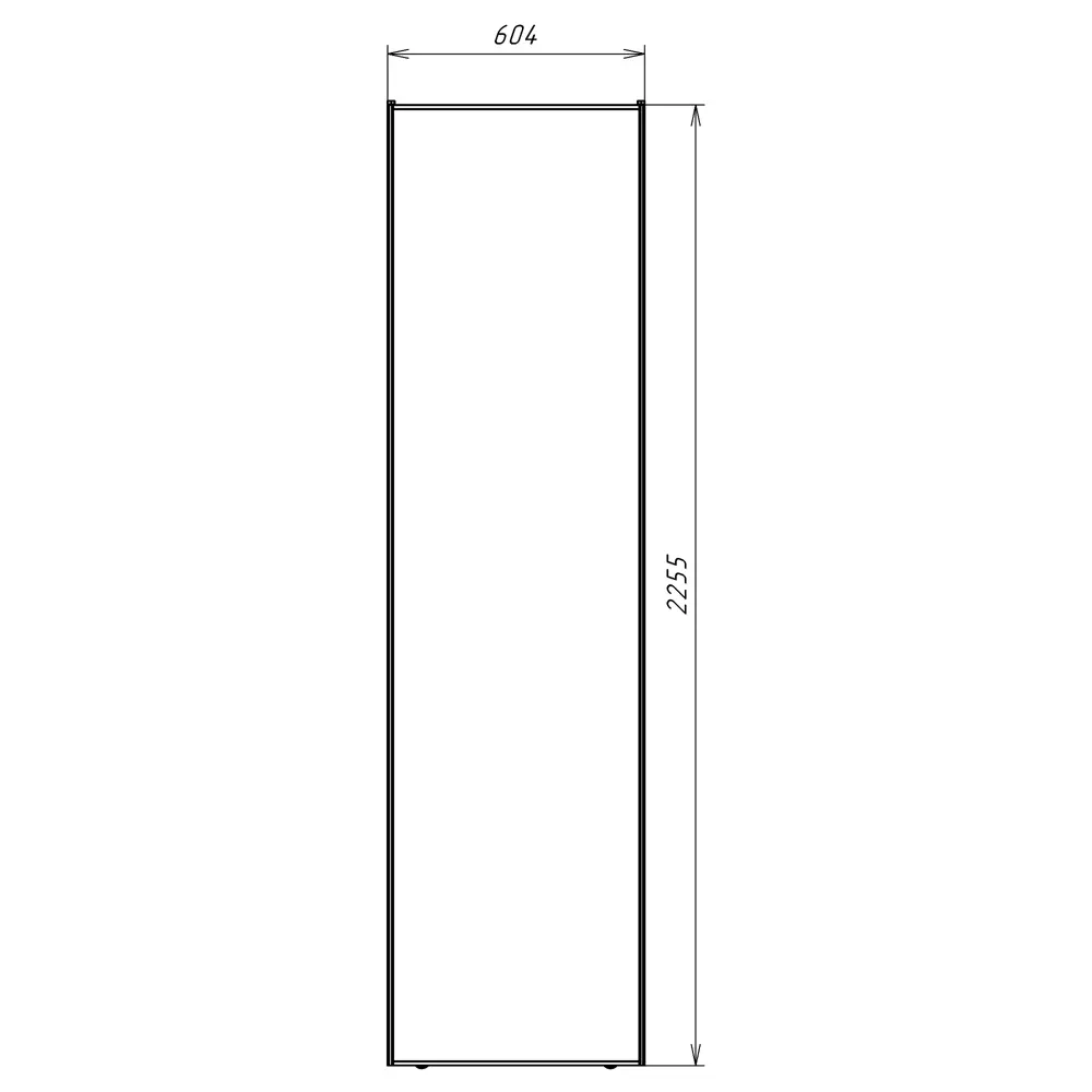 Дверь-купе KONSENSA 225.5x60.4 см МДФ цвет кашемир профиль черный узкий STLM-2108587 - Вид №14
