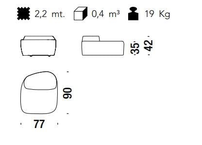 Тканевое кресло MOROSO остров Саруяма ARCH-00044256 - Вид №4