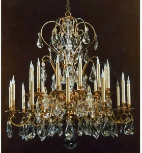 Tisserant Люстра из бронзы Cristallo di boemia