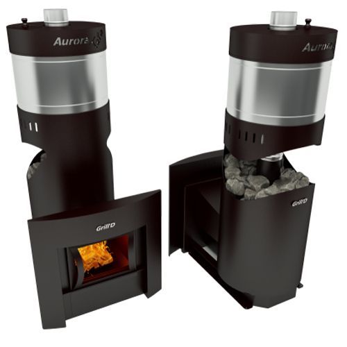 Печь для бани GRILL'D Aurora TRIO 160A Window с баком для воды 317 - Вид №1