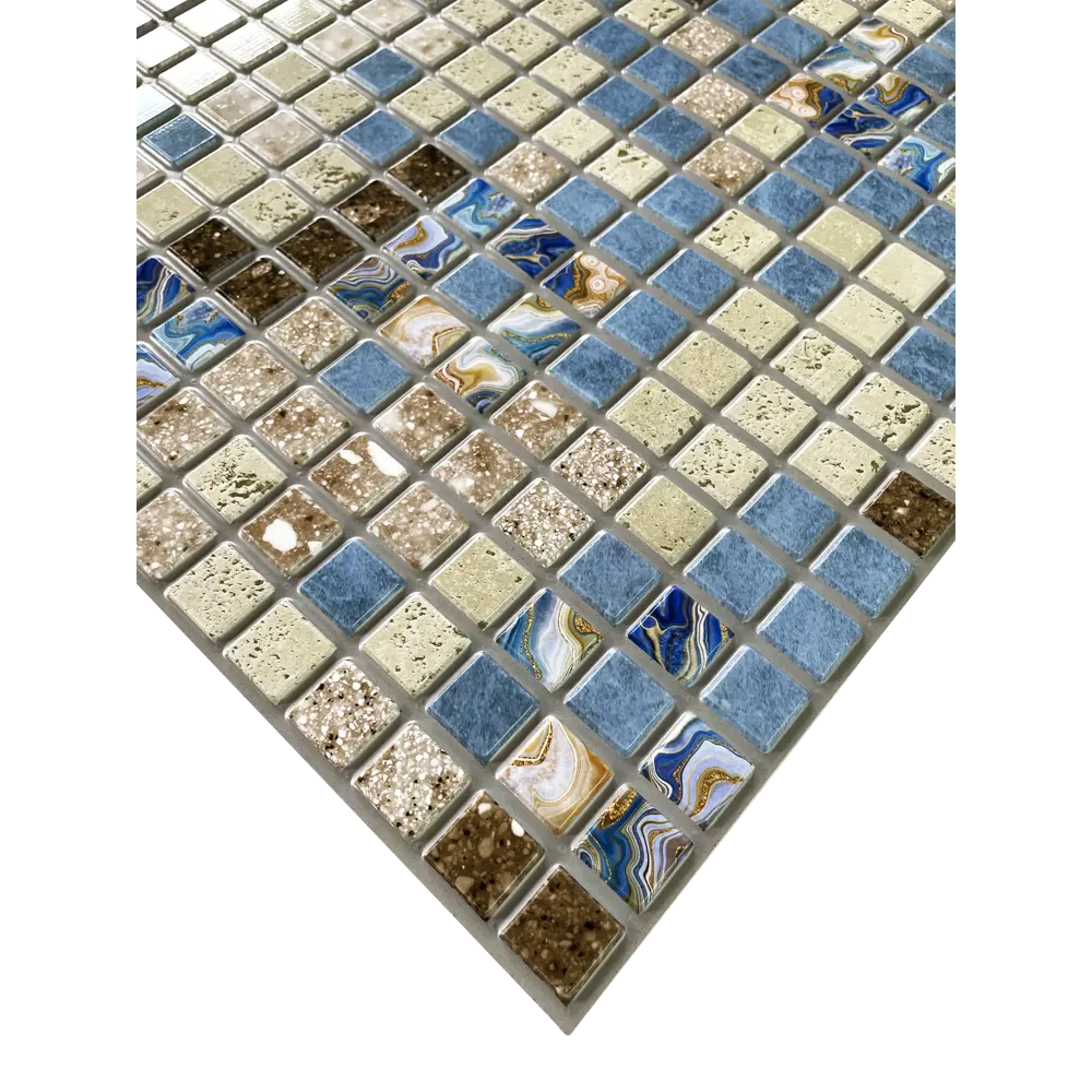 Листовая панель ПВХ Фокси синий 480x480x3 мм 0.23 м² GRACE STLM-2168492 - Вид №1