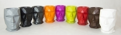 070295 Кашпо матовое черное 42см Vondom Adan - Вид №3