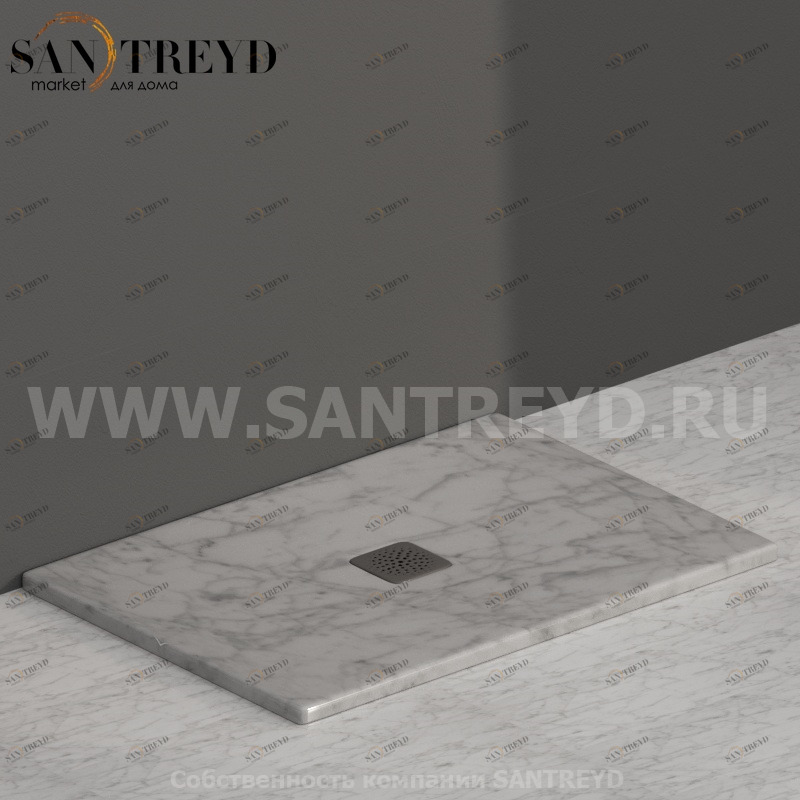 DT101MC Душевой поддон 100x70 керамический Globo Ceramica Globo DOCCIATRE