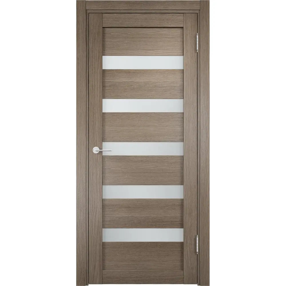 Полотно дверное остеклённое Мюнхен 60x200 см, ламинация, цвет дымчатый дуб 3D 17280467 STLM-2144562 VERDA 