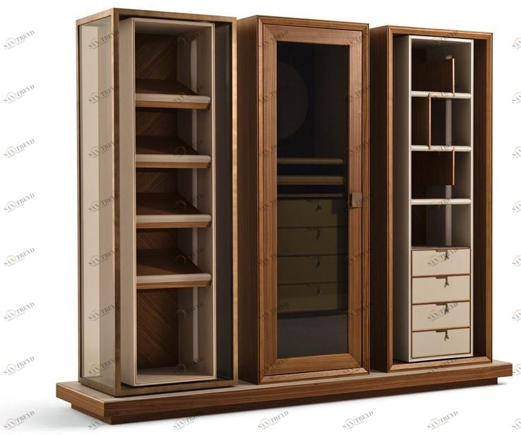 Giorgetti Модульный шкаф из дерева с ящиками Town sun-id-1378110