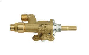 Безопасный кран для духовых шкафов локтевого типа