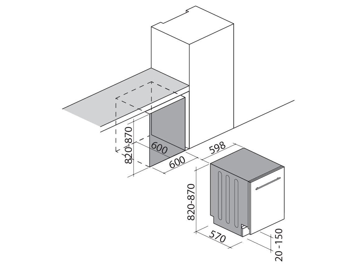 Встроенная посудомоечная машина класса D Barazza Aura ARCH-00034202 - Вид №6
