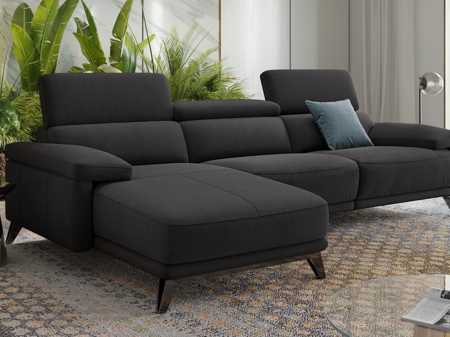 Тканевый диван с полуостровом Sofanella Celano ARCH-00049041 - Вид №6