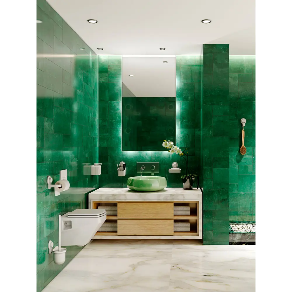 Мыльница на присосках навес easy пластик белый Santreyd STLM-2085916 - Вид №6