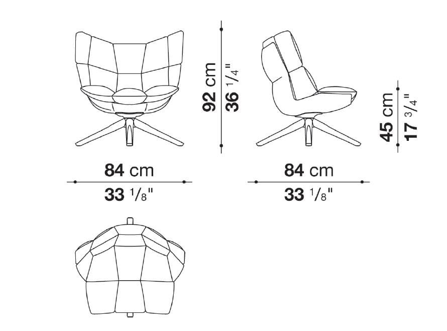 Кресло на насесте B&B Italia Husk ARCH-00143088 - Вид №7