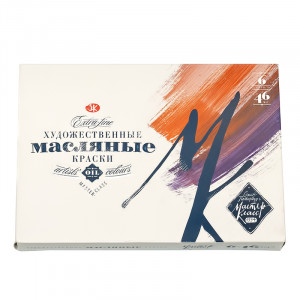 1141083 Краска масляная набор 6 цв. 46 мл Мастер Класс