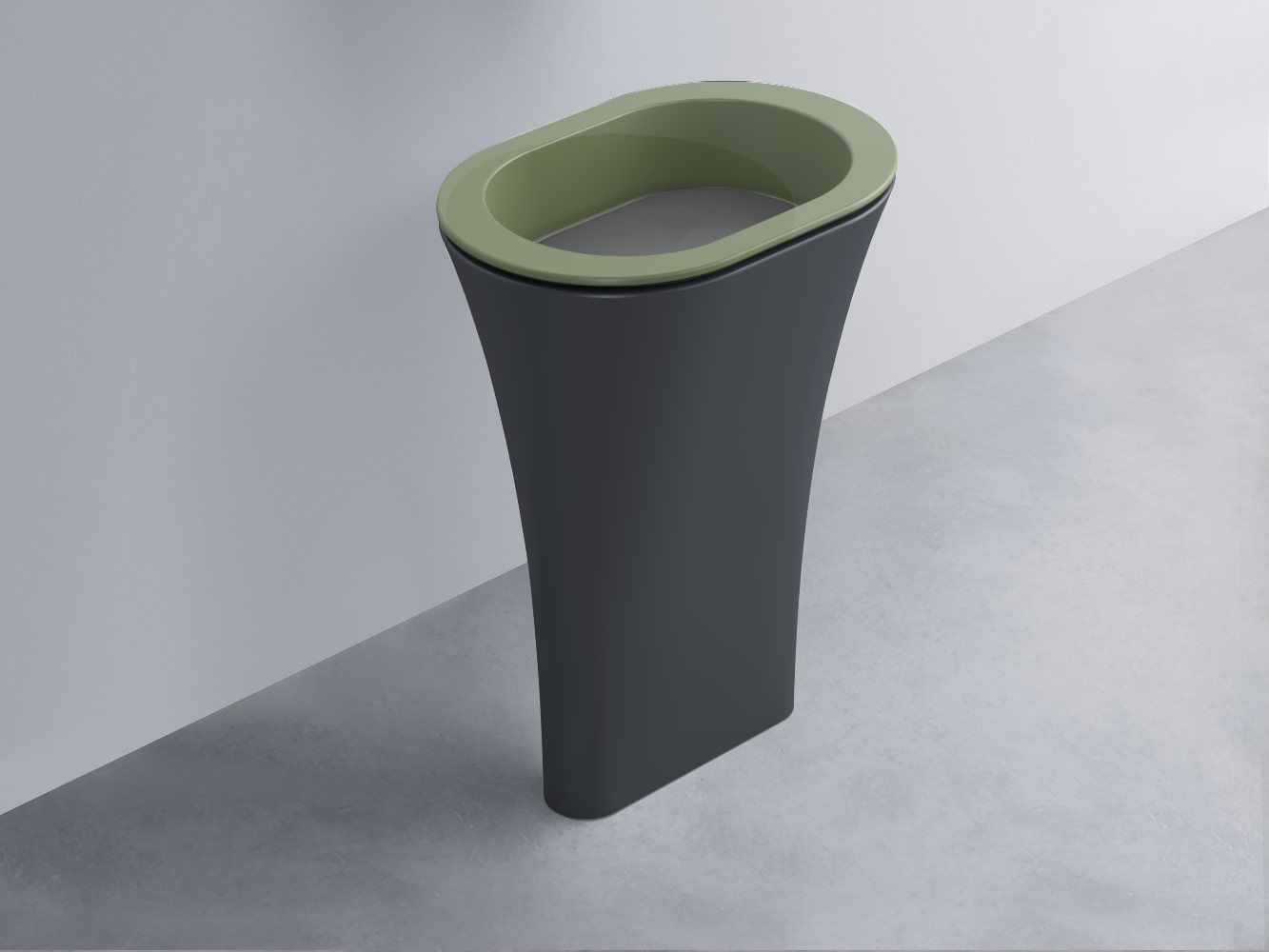 AMLA65-AG+AMPILO-CM+AMCOLO-BA Раковина Amedeo Ovale отдельностоящая cielo Enjoy + Amedeo Ceramica Cielo