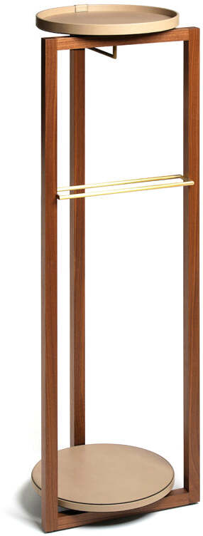 Подставка для камердинера Achille - Ø40XH130 см / зернистая кожа_earth