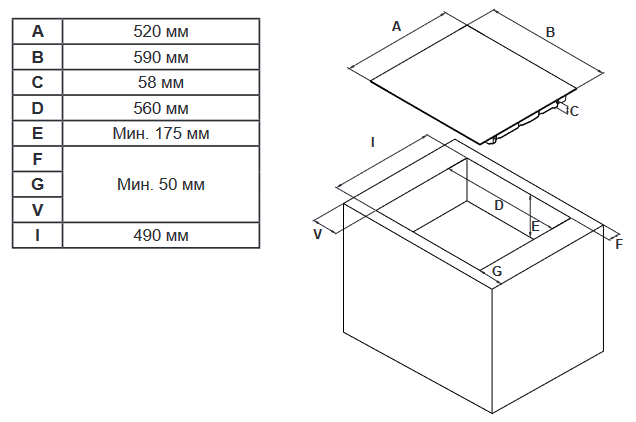 9039901 Индукционная варочная поверхность Simfer H60I74S006 STDN-0049737 - Вид №4