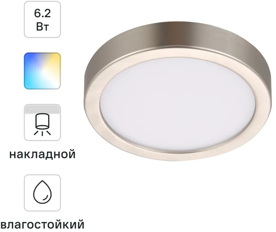 INSPIRE Sanoa — накладной светодиодный спот с регулируемым светом и защитой IP44 85323800