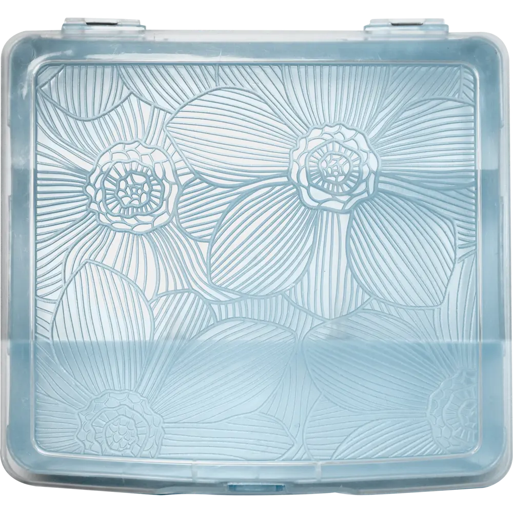 Органайзер для хранения S 14x13.5x4.1 см пластик с крышкой цвет голубой Santreyd STLM-2092443 - Вид №2