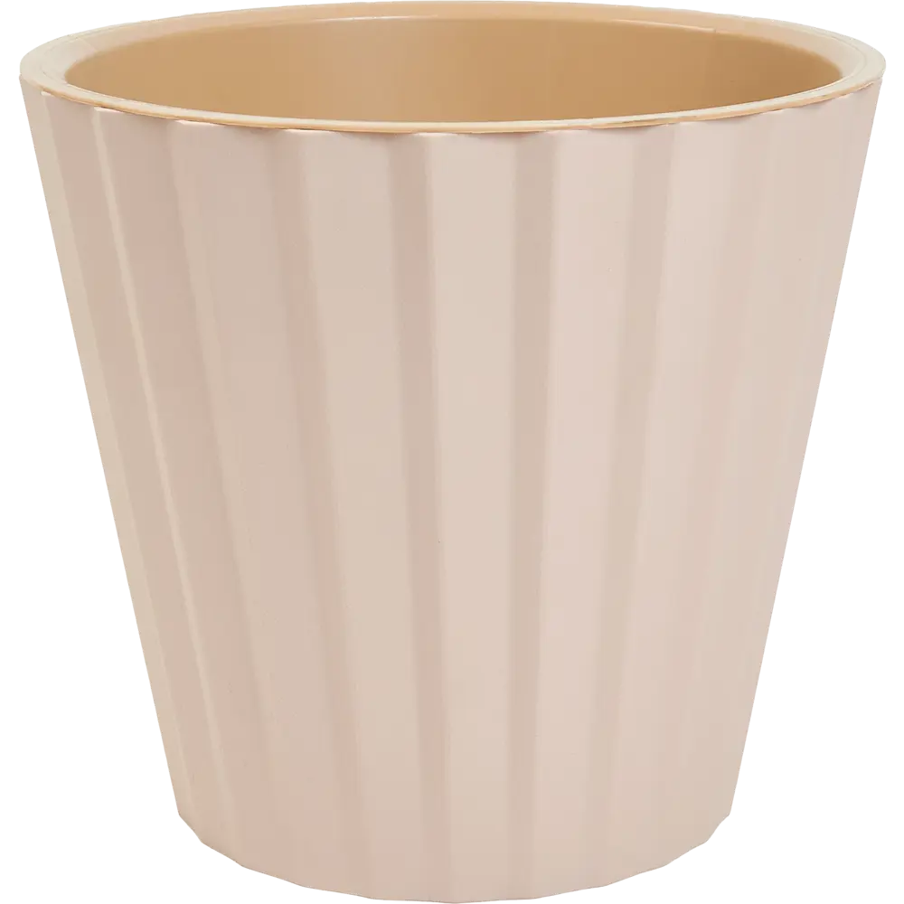 Горшок цветочный Ingreen Sand ø16 h14.6 см v2 пластик кремовый STLM-2206034