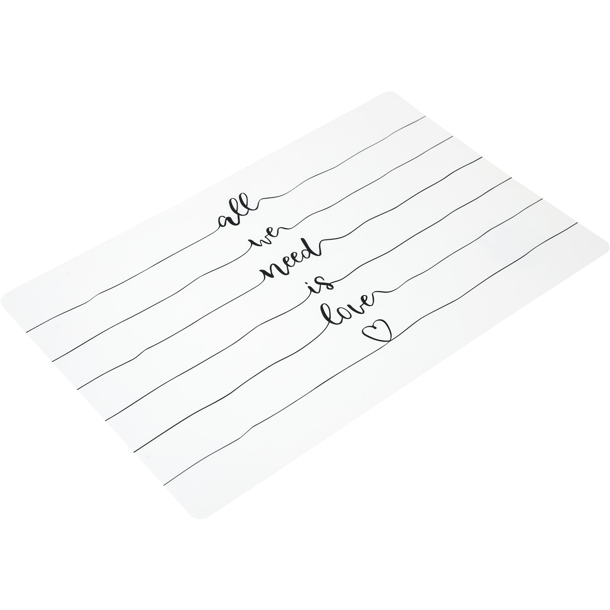 84841749 Салфетка сервировочная «Каллиграфия» 26x41 см черно-белая Santreyd  - Вид №2