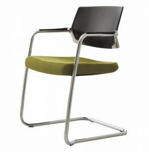 Ersa Консольный стул из ткани и пластика с подлокотниками