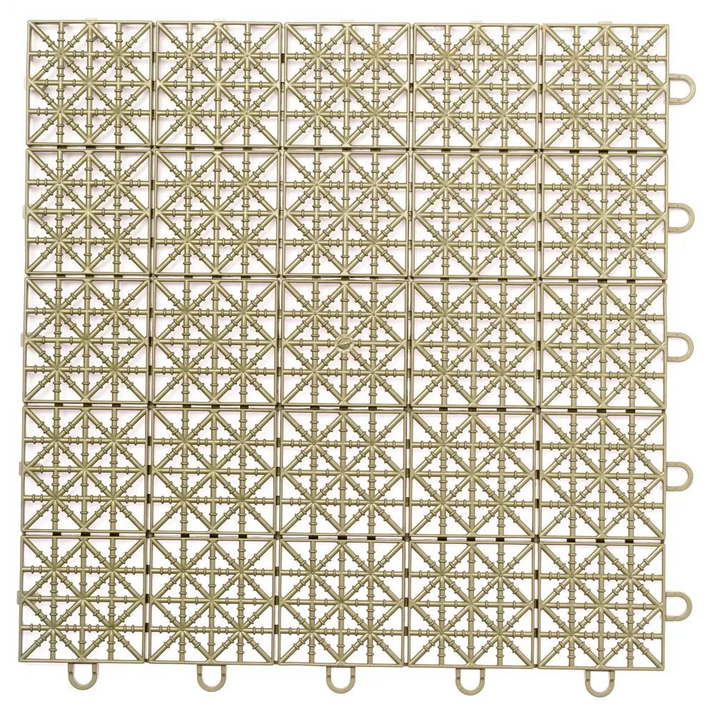 Плитка садовая 33x33 см полипропилен хаки 9 шт Santreyd STLM-2184398