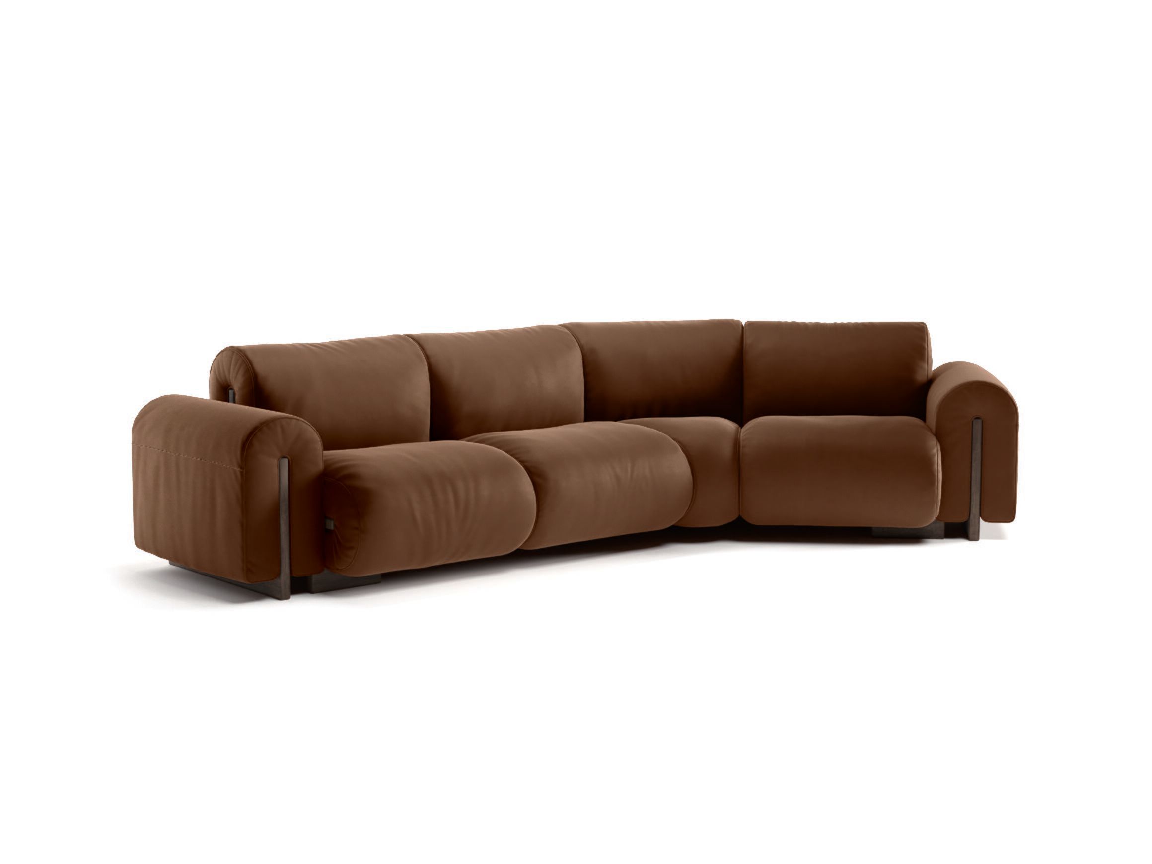 Кожаный угловой диван Natuzzi Italia COLLE ARCH-00123655 - Вид №2