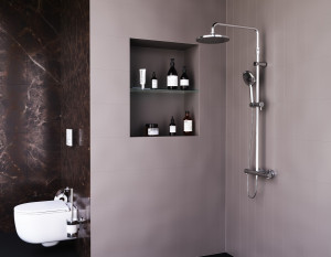 DX218091000 душевая система с ТМС для душа: верхний душ 230мм ручной душ 120мм 1 режим шт Damixa Option