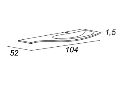 Мебель для ванной CEZARES STING 104 Rosso - Вид №4
