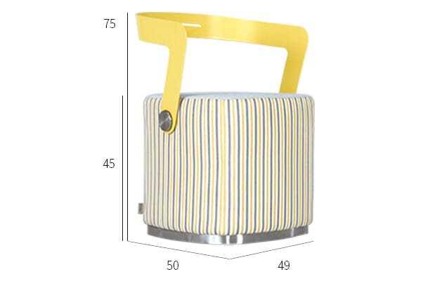 Низкая ткань сад стул со спинкой VINEKO Brienz ARCH-00137397 - Вид №3