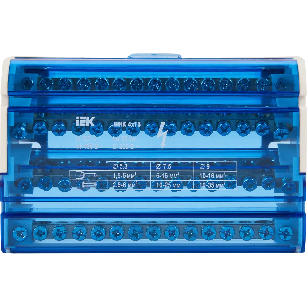 IEK Нулевая шина 4×15 3L+PEN для щитового оборудования 84307553 STLM-0048325 - Вид №1
