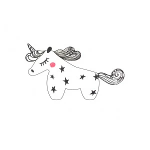 Декоративная наклейка Black Unicorn VAMVIGVAM  282151 Белый