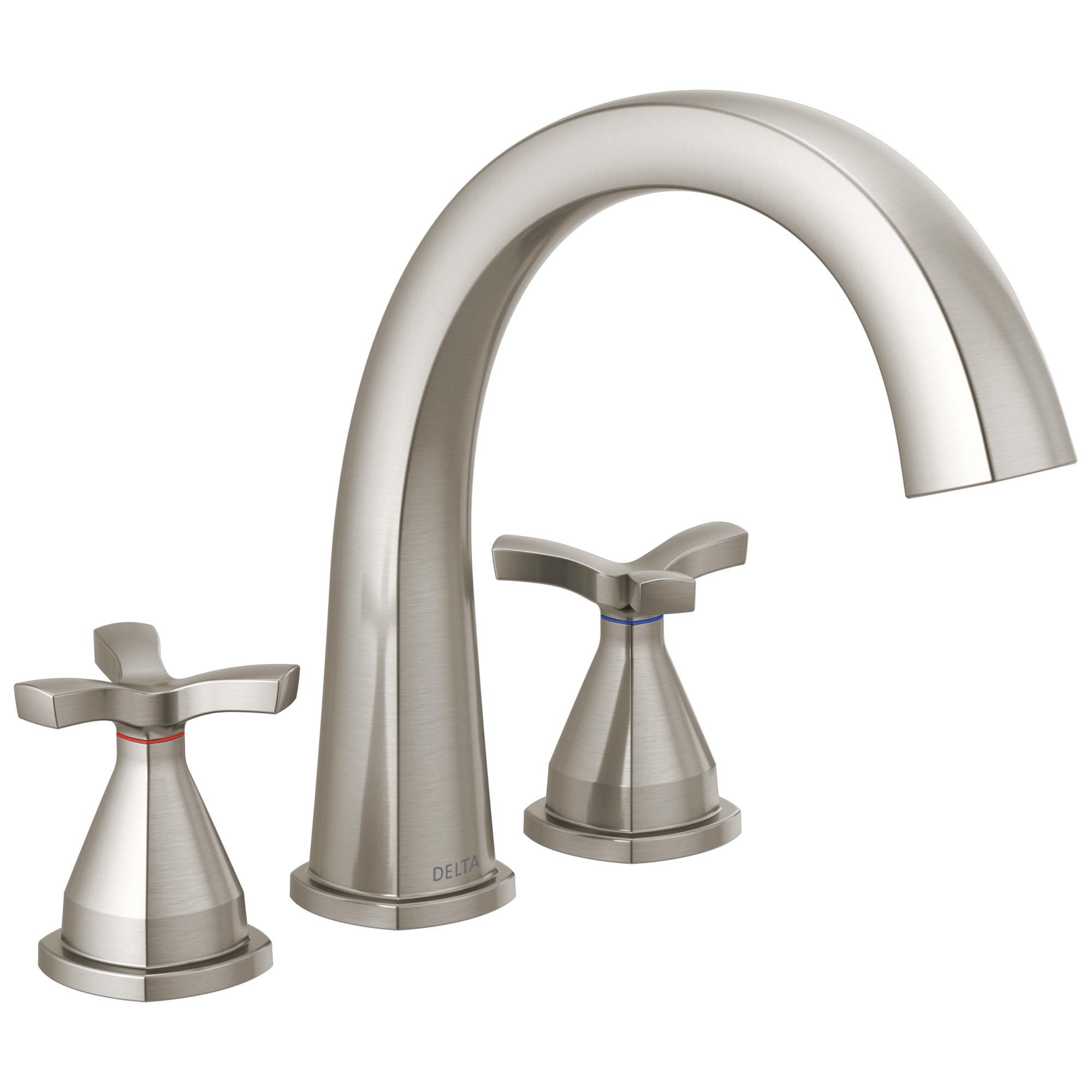 T27776-SS Отделка римской ванны с тремя отверстиями Delta Faucet Stryke Нержавеющая сталь 