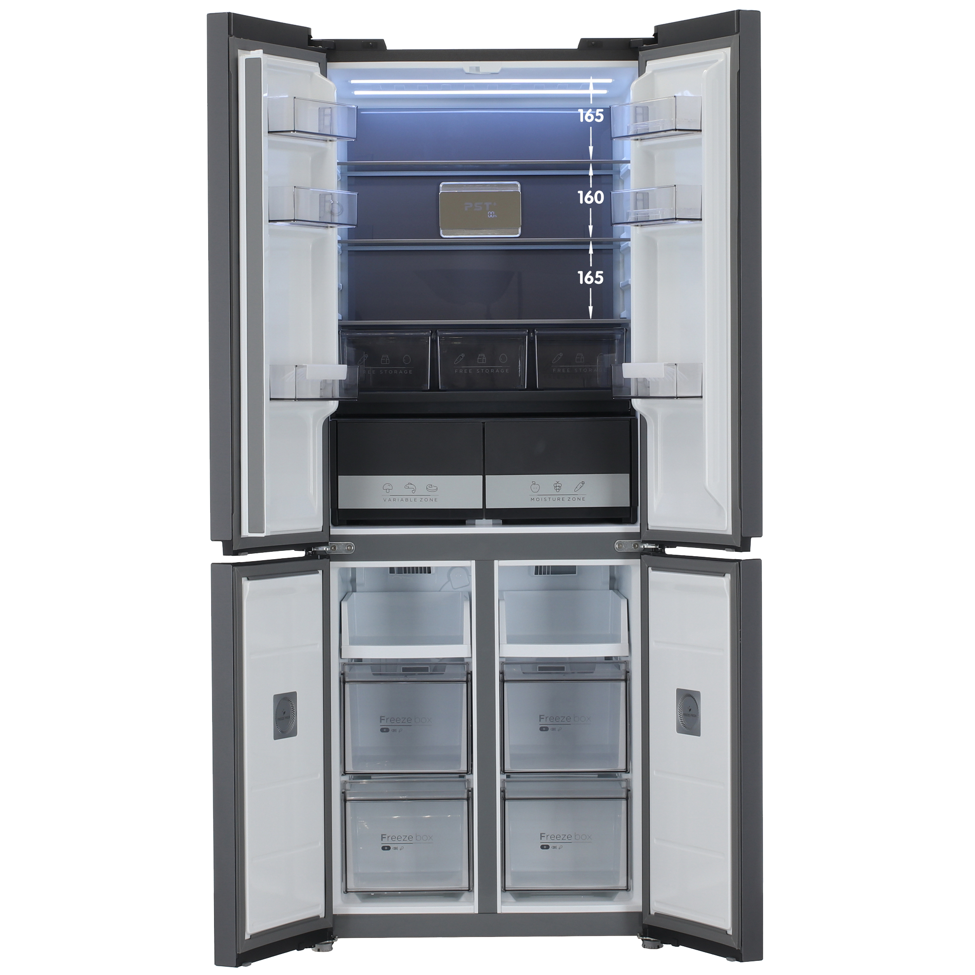 9130803 Холодильник многодверный   DEXP MCr4-45AMA серый STDN-0050770 - Вид №1