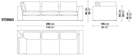 Maxalto Диван из ткани Otium sun-id-1372446 - Вид №35