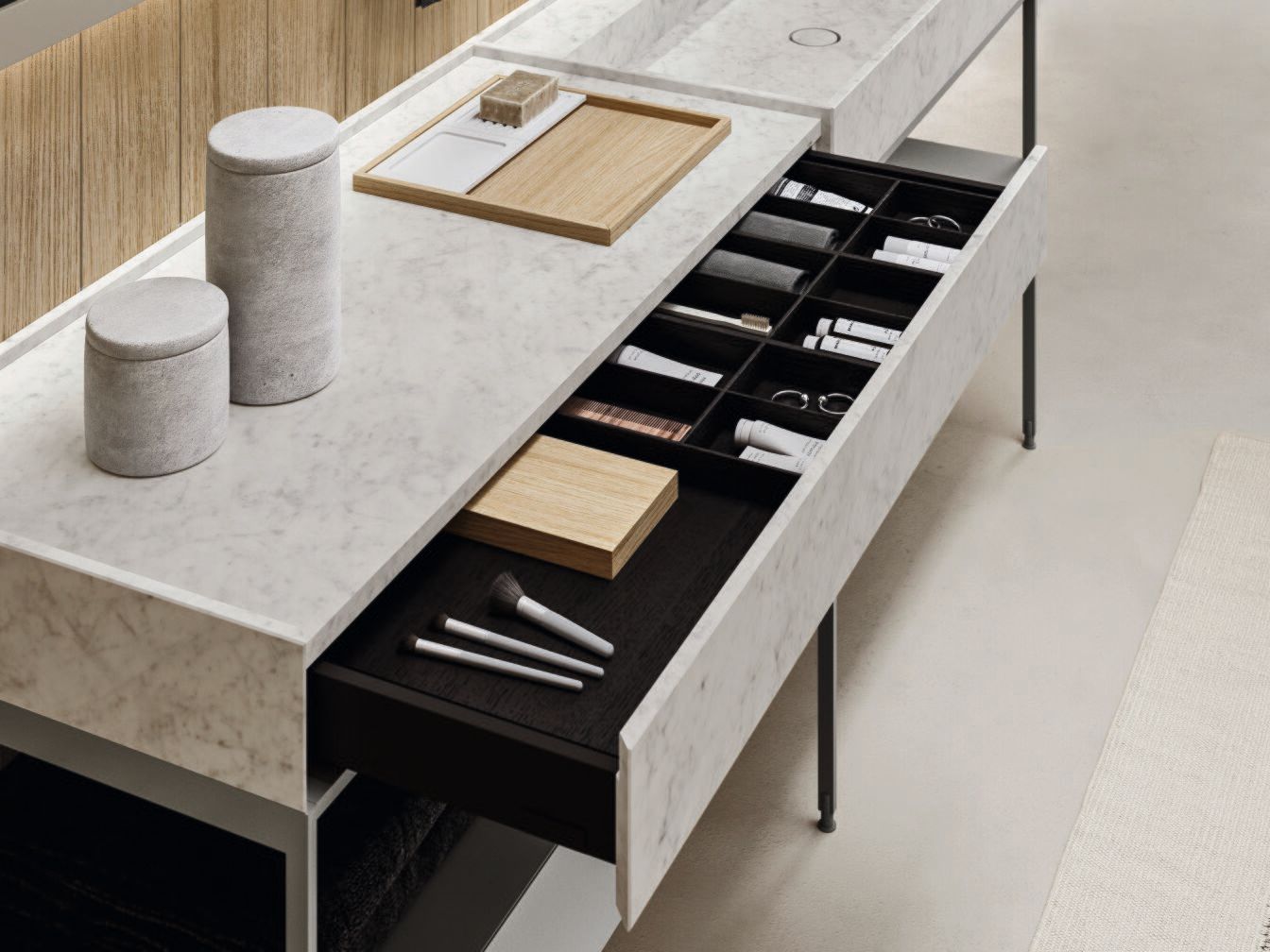 Мебель для ванной комнаты из алюминия и каррарского мрамора Noorth Fjord ARCH-00127060 - Вид №3