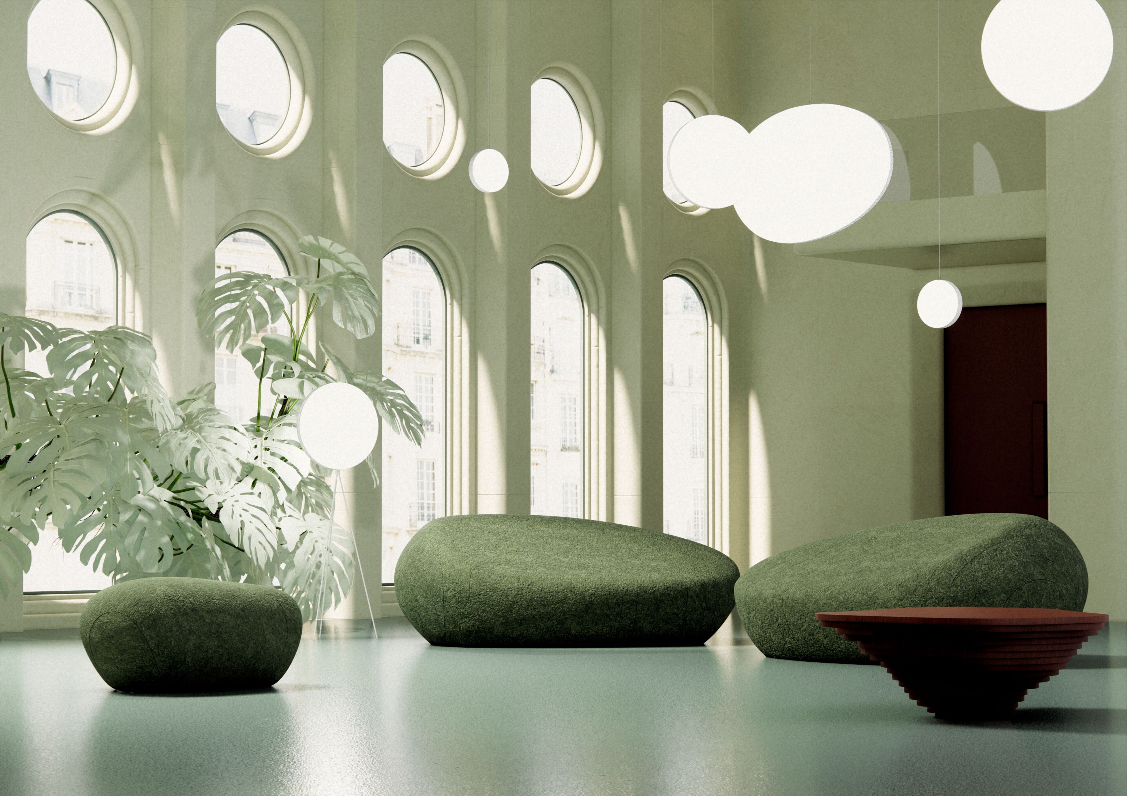 Пуф smarin Livingstones - ARDA pebble system ARCH-00048991 - Вид №1