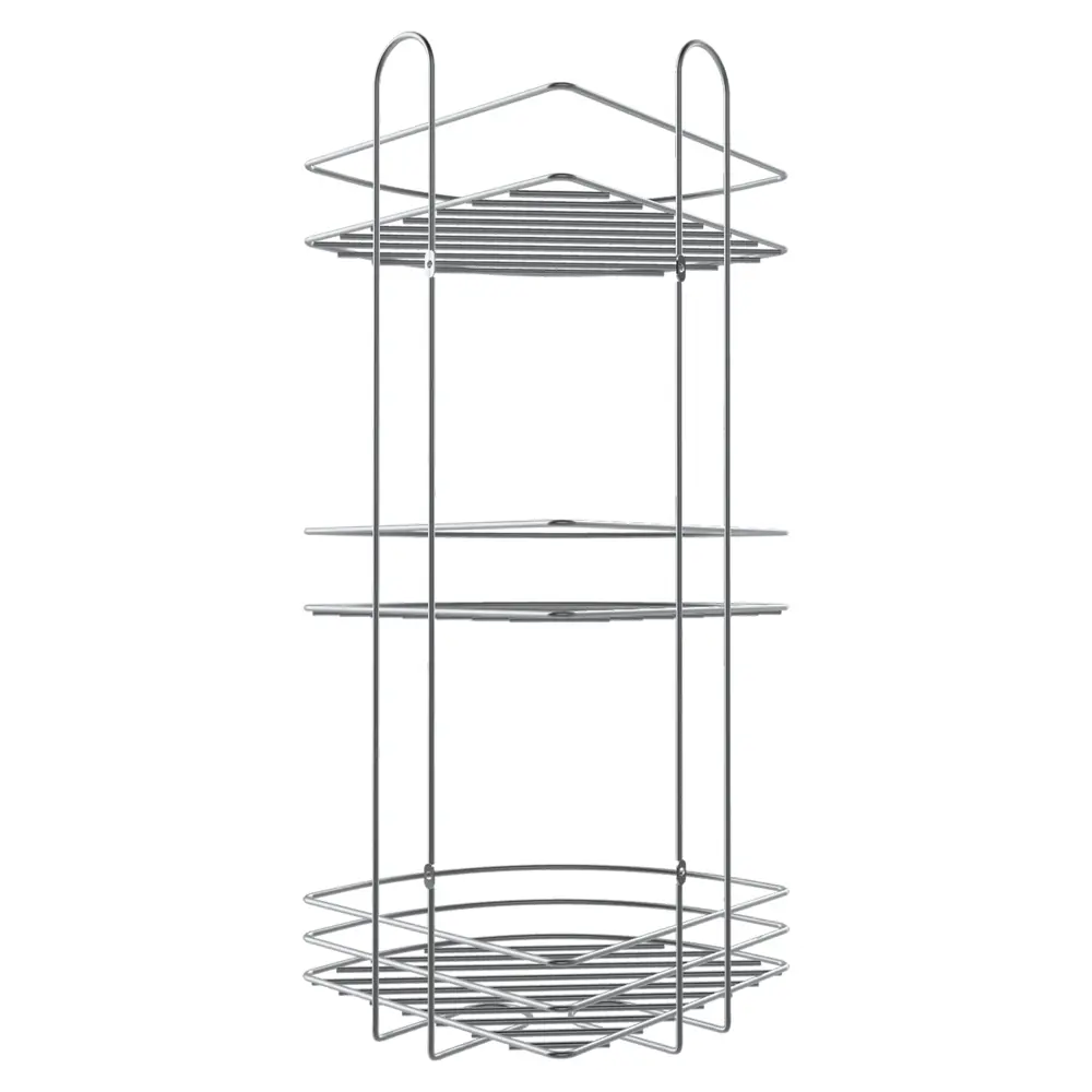 Полка для ванной Lemer Nil 23.5x58.5 см металл цвет хром STLM-2069122